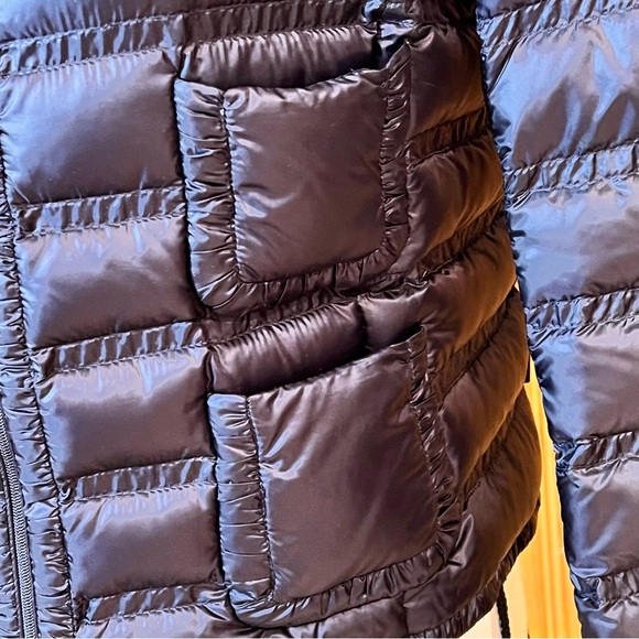 Moncler Lissy Collarless Down Zip-Up Jacket Sz-2 - Picture 5 of 16